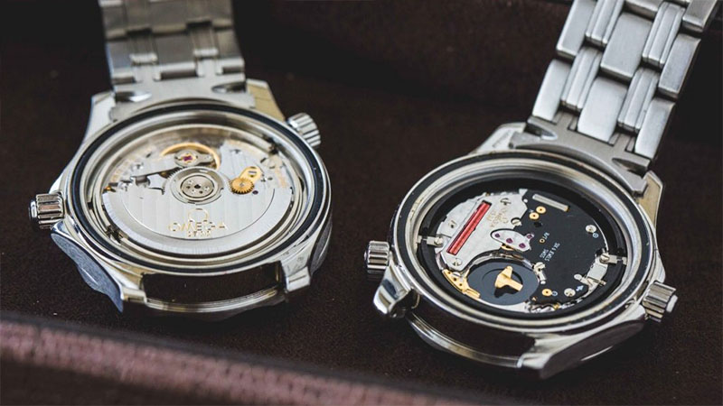 Phân biệt máy quartz và automatic