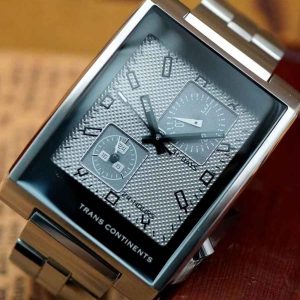 TRANS CONTINENTS RECTANGULAR MULTI-CALENDAR - Thành Tâm Watch